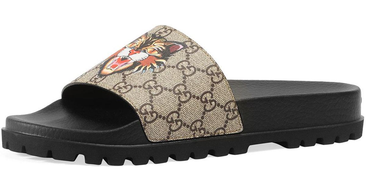 gucci cat sliders