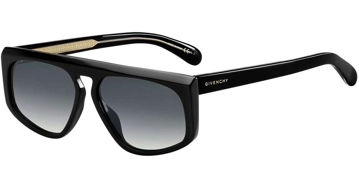 Givenchy Men's Universal Fit Sharp-edge Plastic Sunglasses in Black for ...