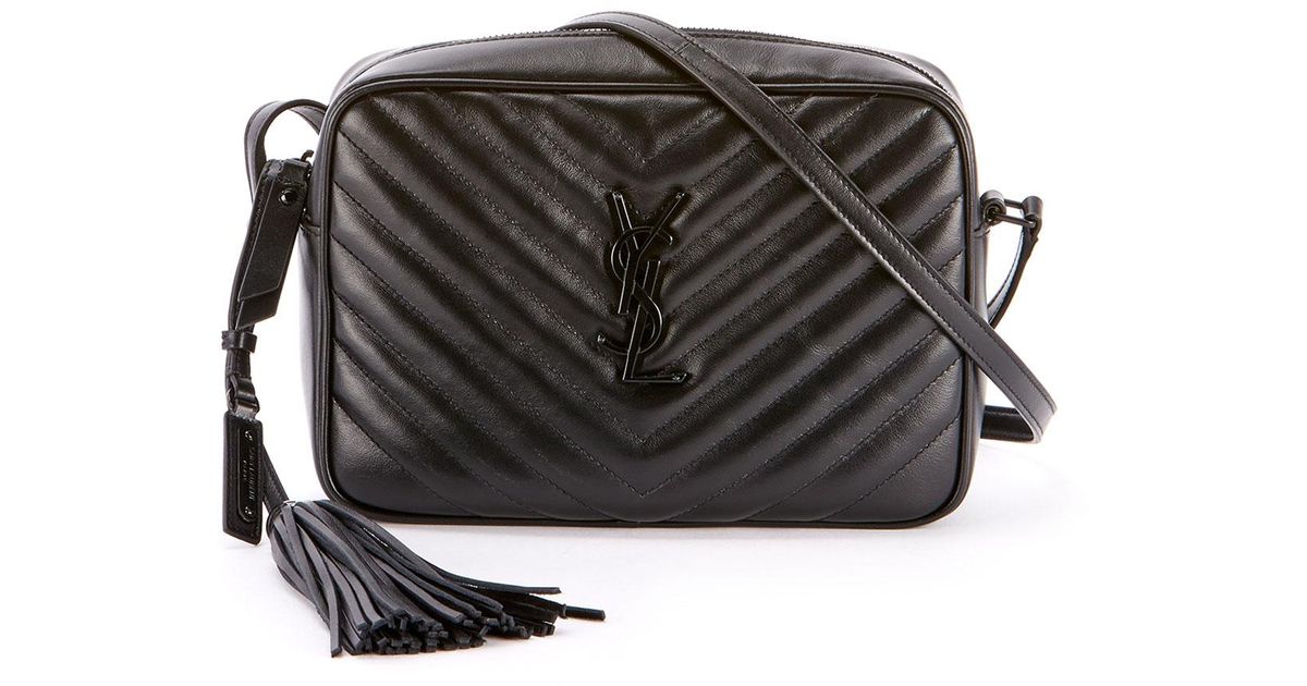 saint laurent loulou monogram ysl medium chevron quilted leather camera shoulder bag