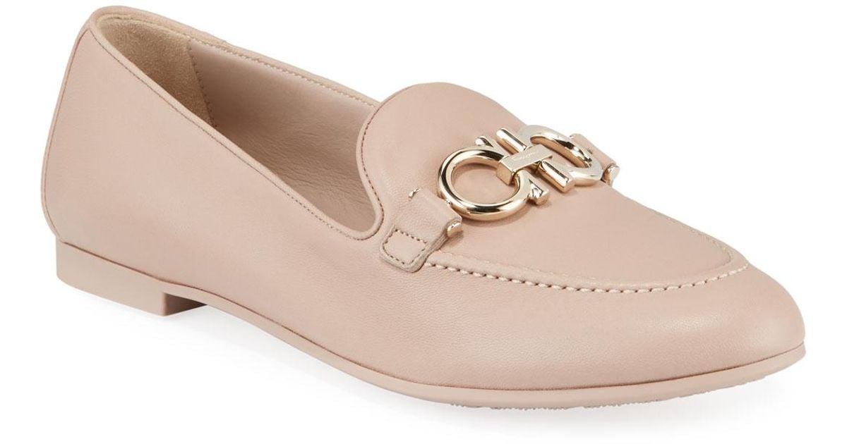 salvatore ferragamo trifoglio patent gancini horsebit loafers
