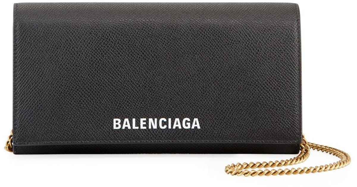 balenciaga wallet chain