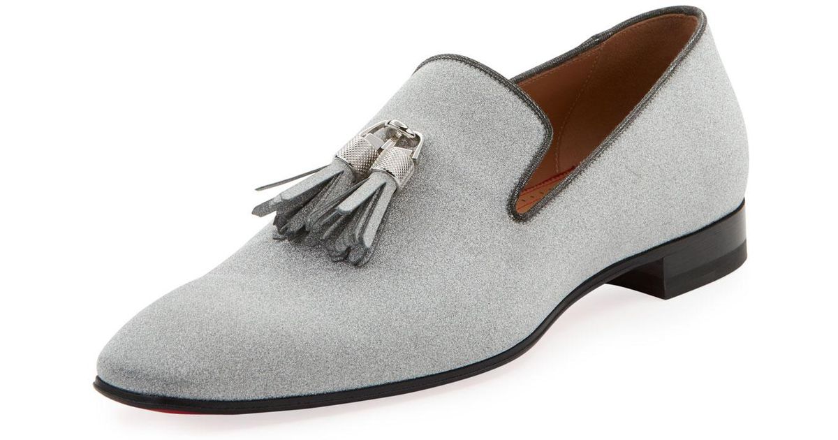 silver tassel loafers