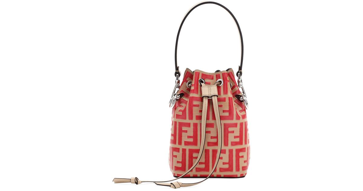 red fendi bucket bag