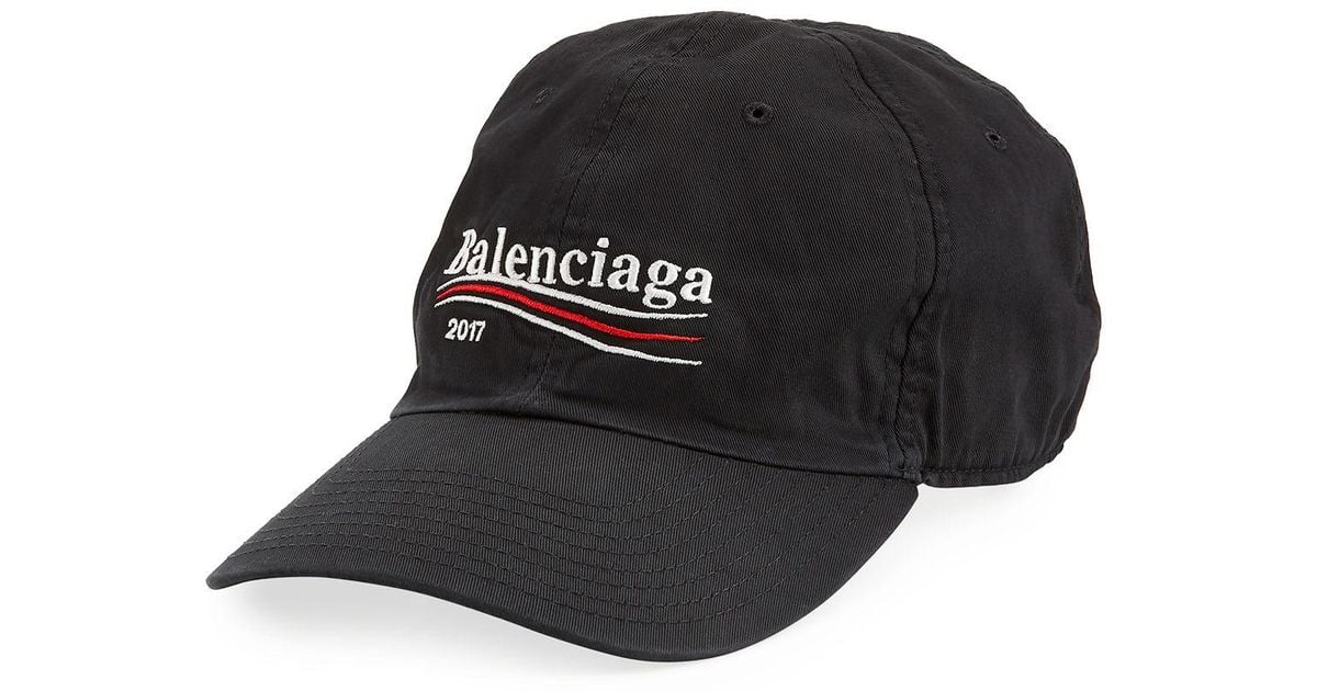 balenciaga campaign logo hat