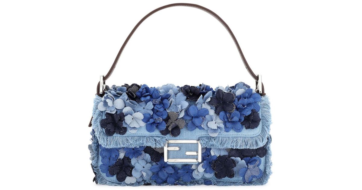 denim fendi baguette