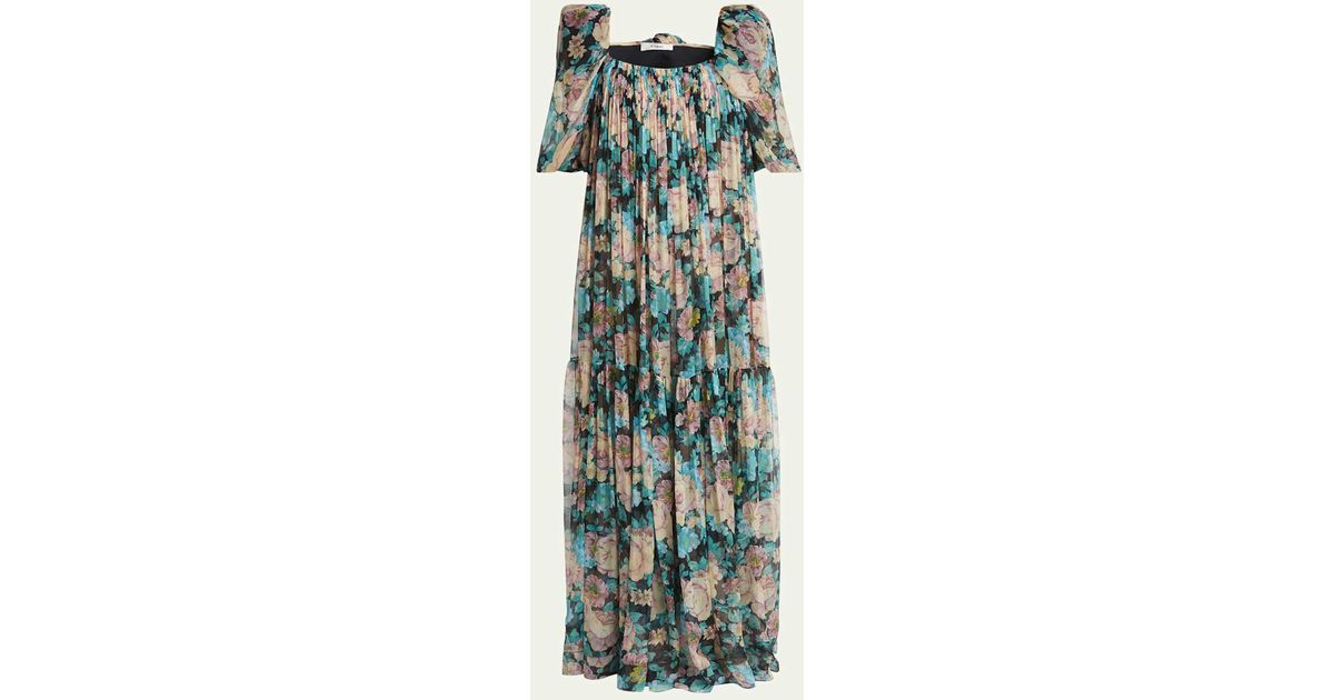 Claire Puff Sleeve Garden Toile Dress
