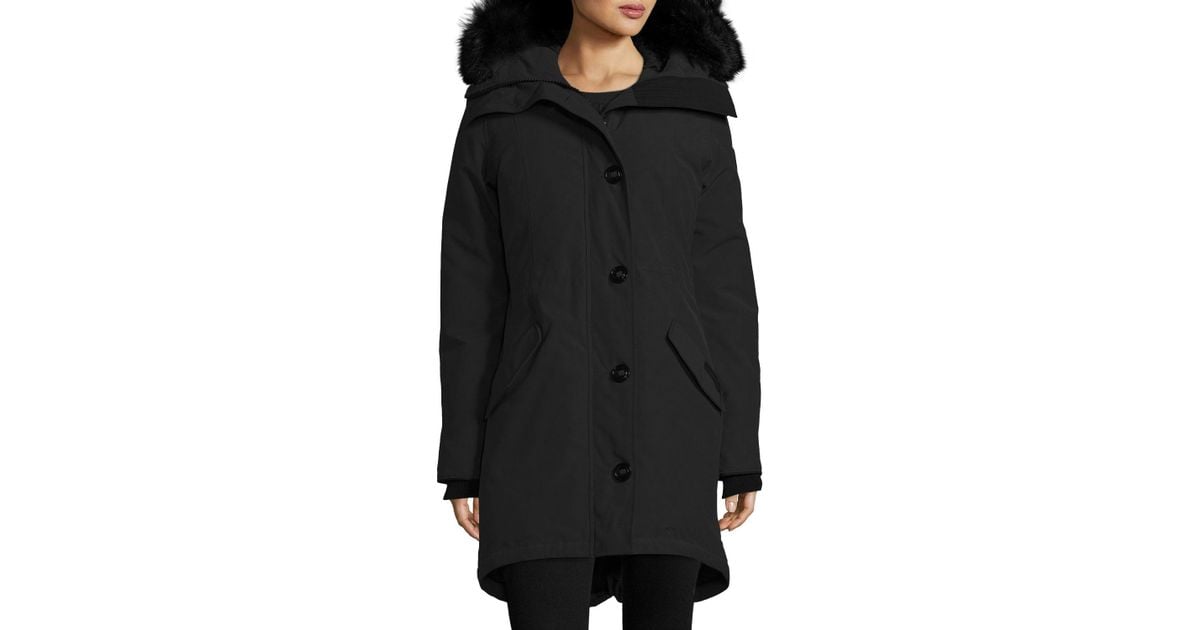 canada goose rossclair tech parka jacket w/ fur canada goose rossclair tech parka jacket w/ fur