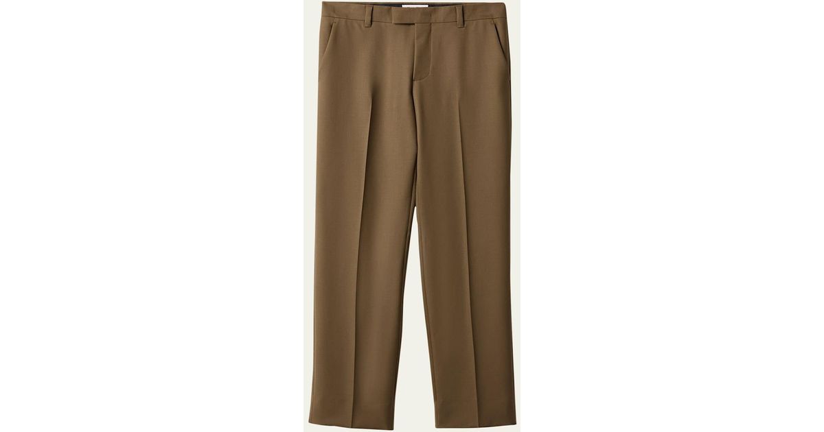 Miumiu 2026 Elastic High-Waisted Straight Wide-Leg Pant Tencel Cotton