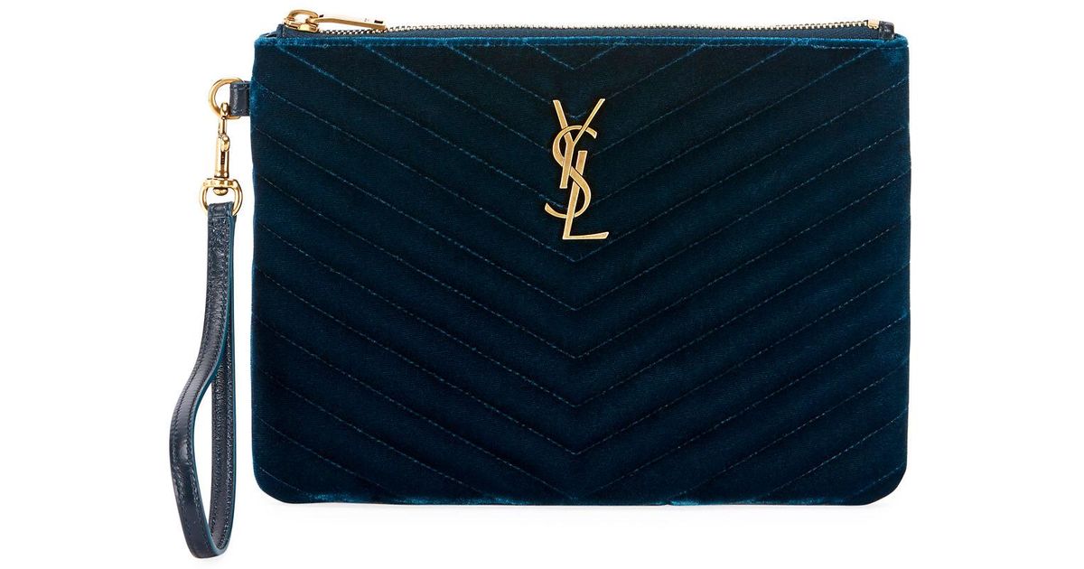 ysl velvet purse