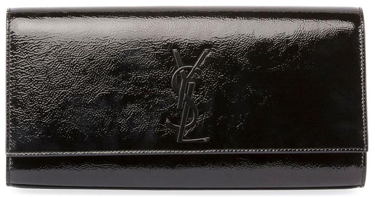 Saint Lau Kate Monogram Patent Leather Clutch Bag In Black Lyst - Patent Leather Clutch Bag Saint Lau Kate Monogram Patent Leather Clutch Bag In Black Lyst - Patent Leather Clutch Bag