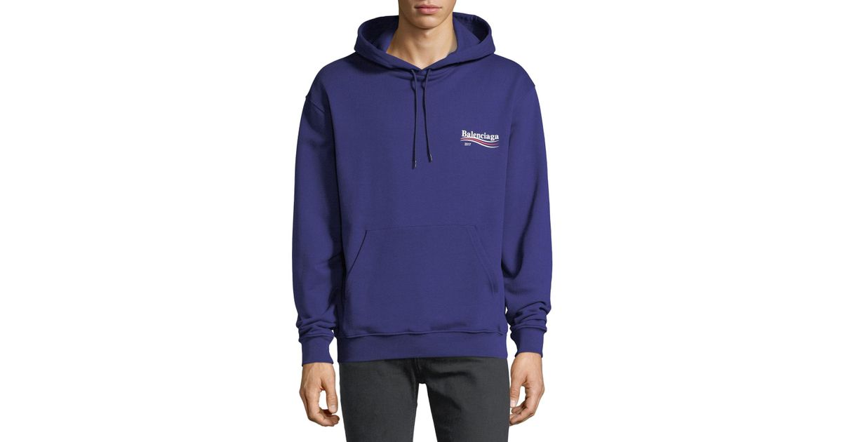 balenciaga campaign logo hoodie