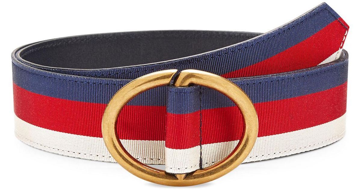 gucci mens web belt