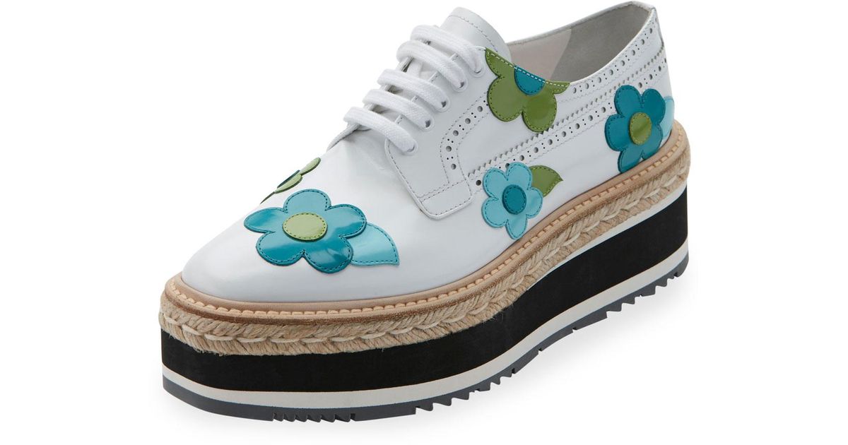 prada espadrille platform sneakers