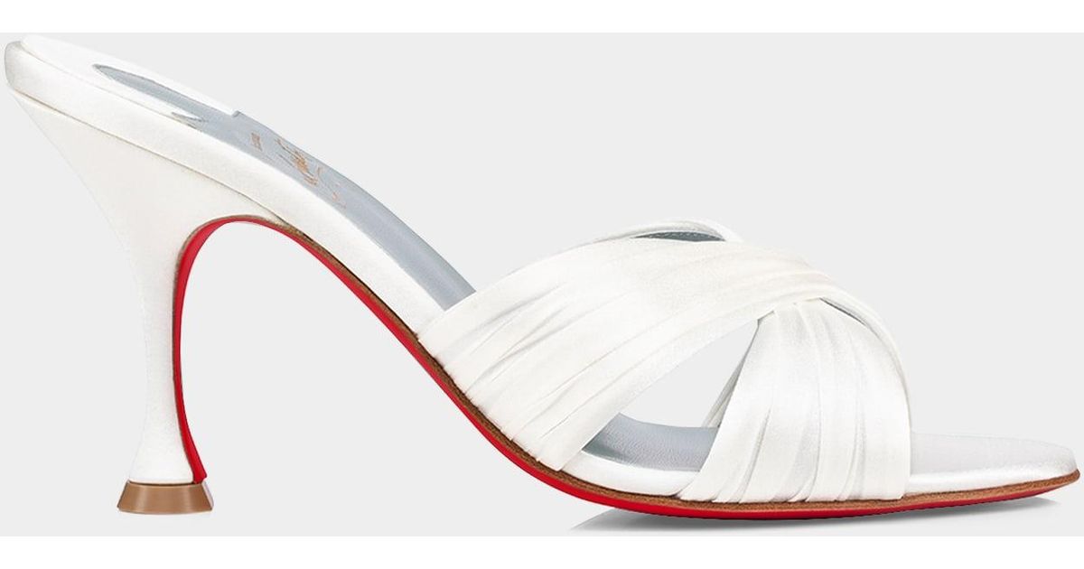 christian louboutin nicol is back red sole slide sandals