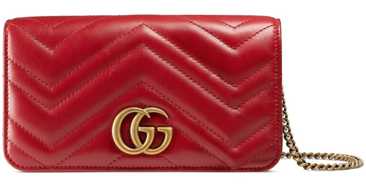 gg marmont 2.0 wallet on chain