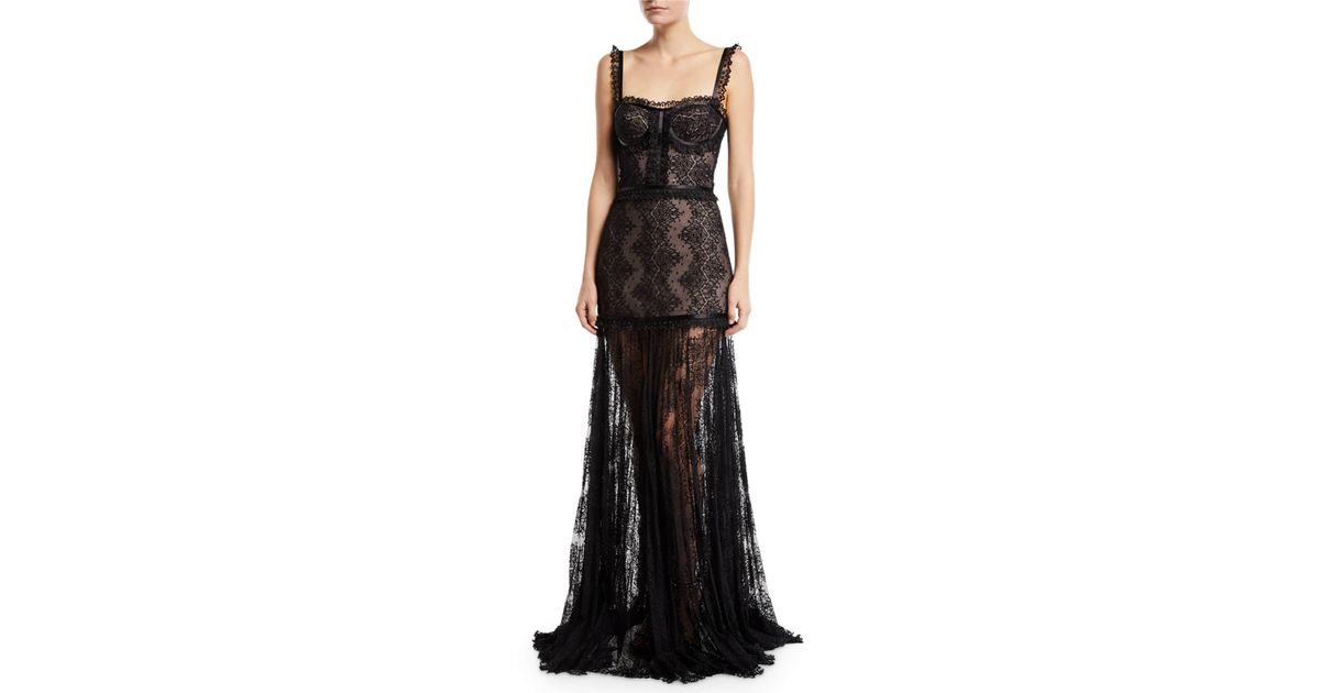 alexis kieran lace bustier cocktail dress