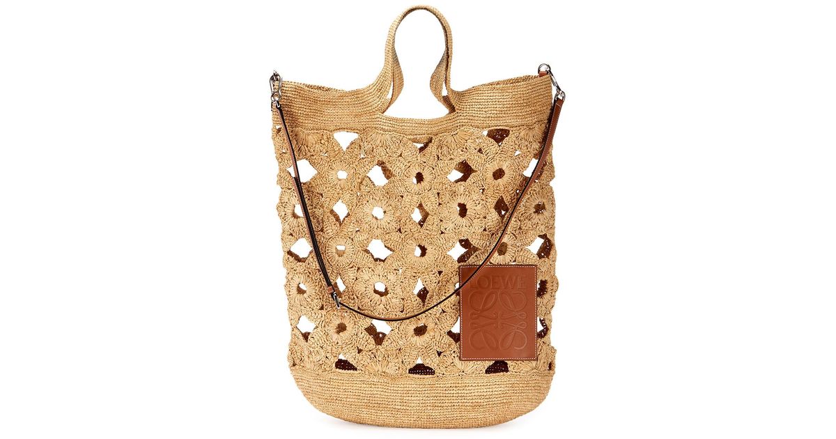 loewe slit crochet bag