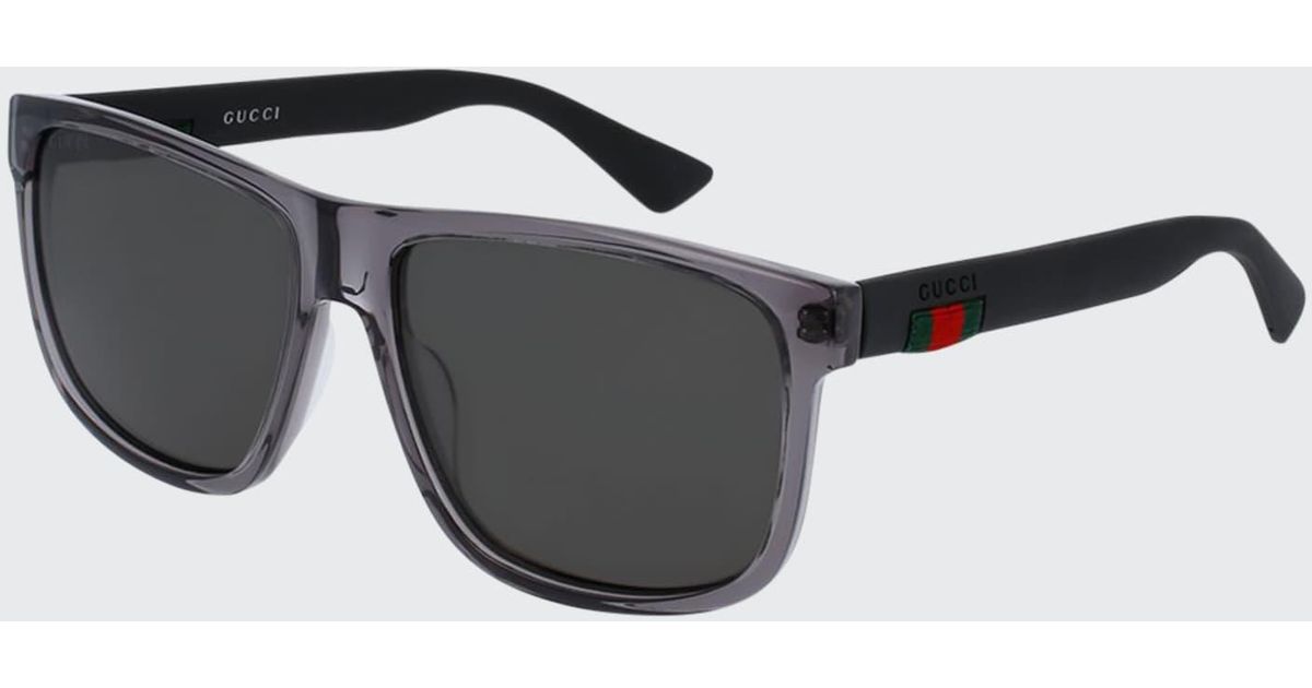 Gucci Rubber Polarized Square Acetate 
