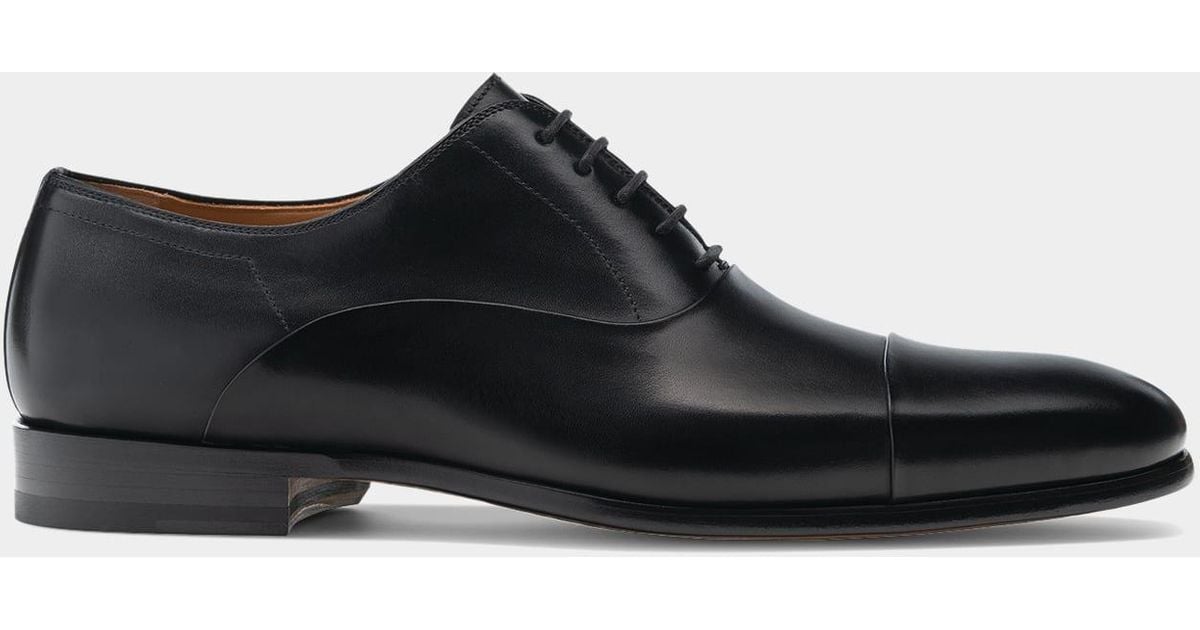Magnanni Segovia Captoe Leather Oxfords in Black for Men Lyst