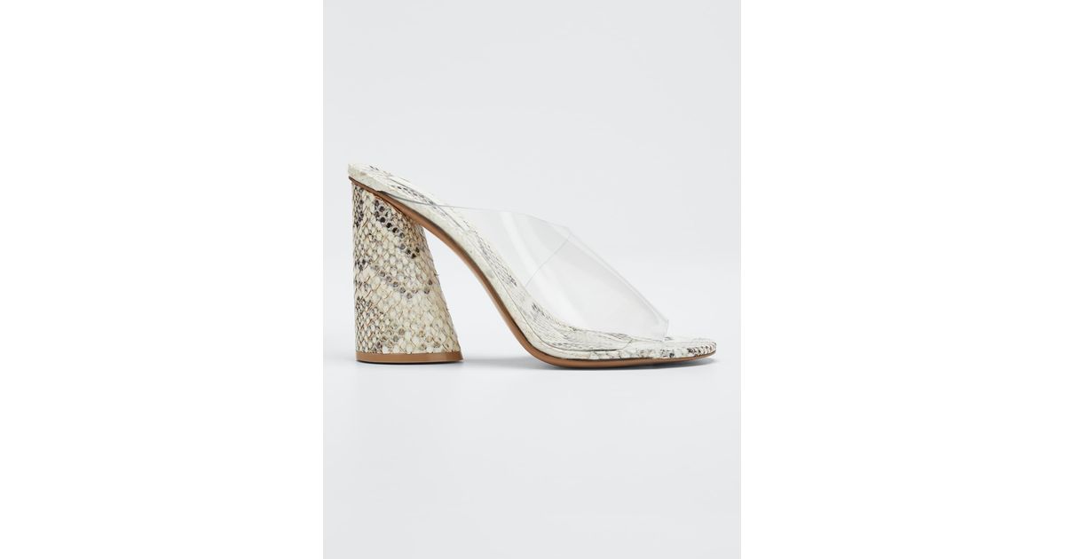 transparent slide heels