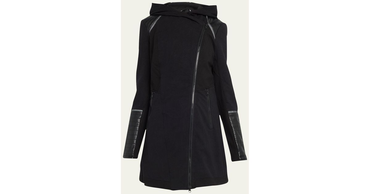 BLANC NOIR Hooded Traveler Jacket in Black Lyst