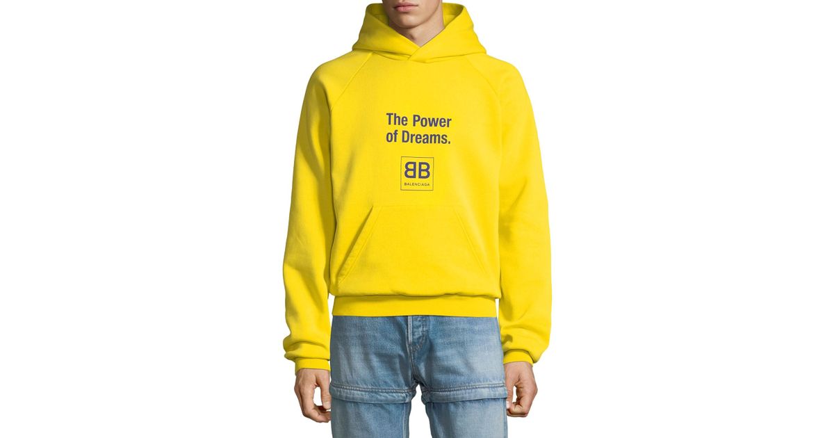 balenciaga sweatshirt yellow