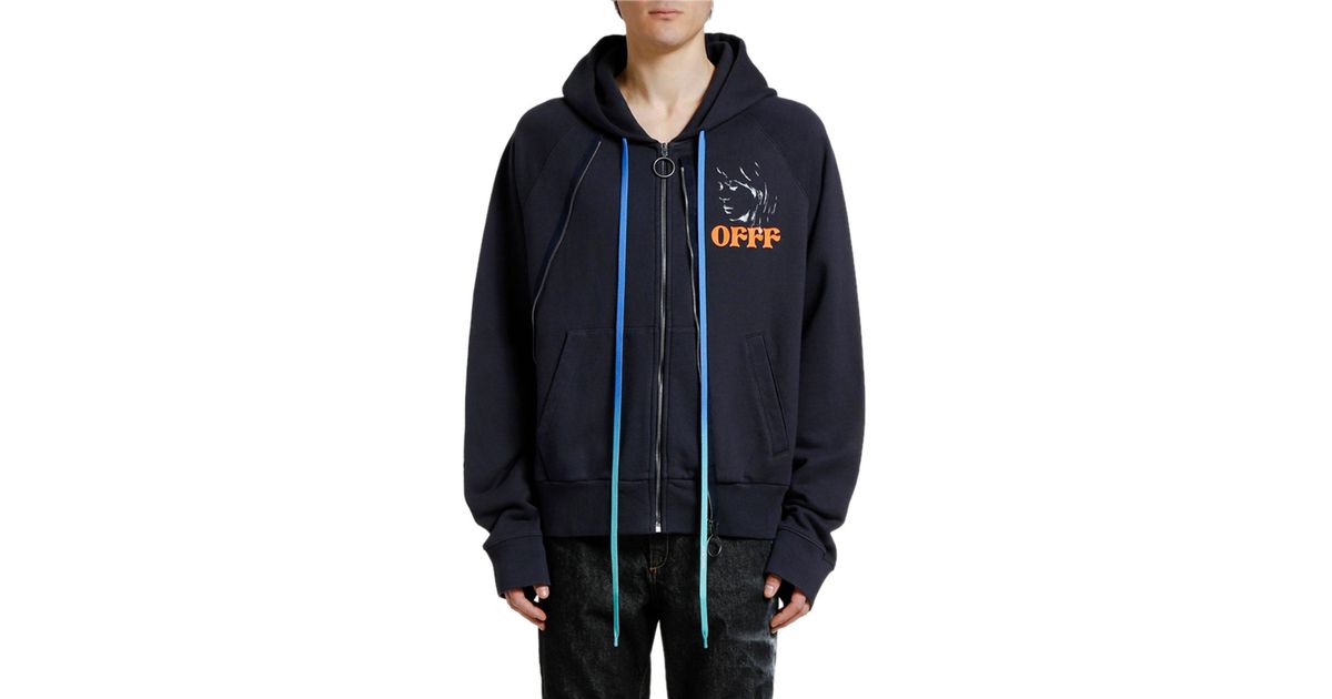 off white portrait hoodie