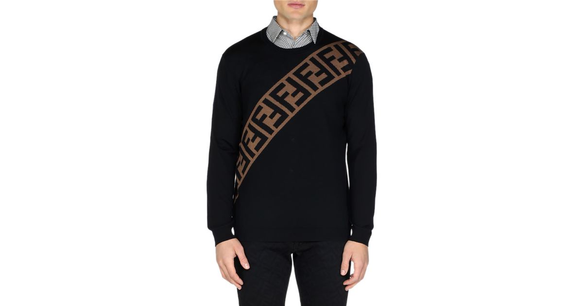 fendi diagonal sweater