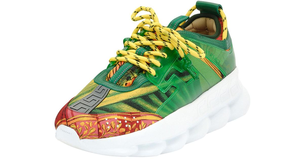 versace green shoes