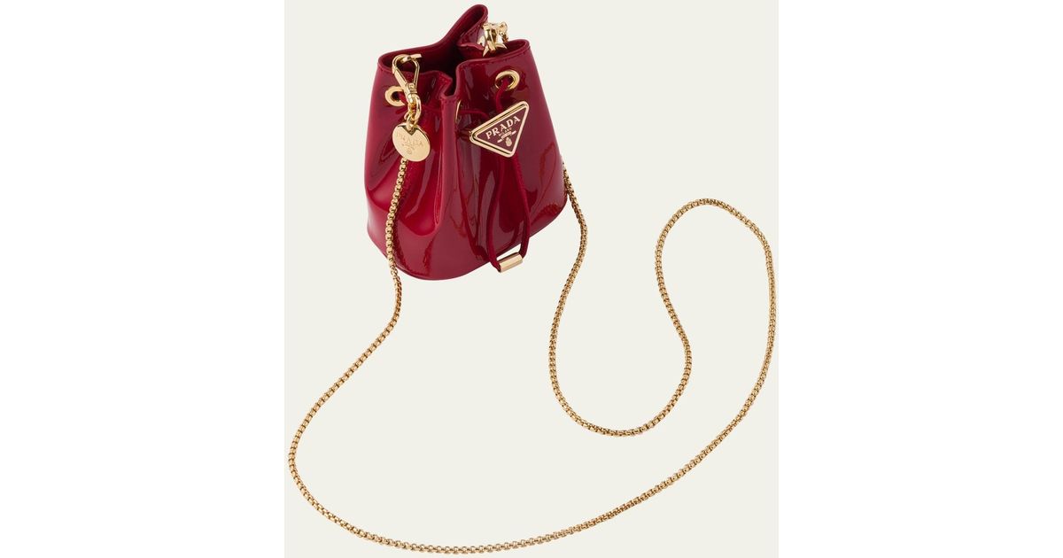 Prada mini bucket cheap