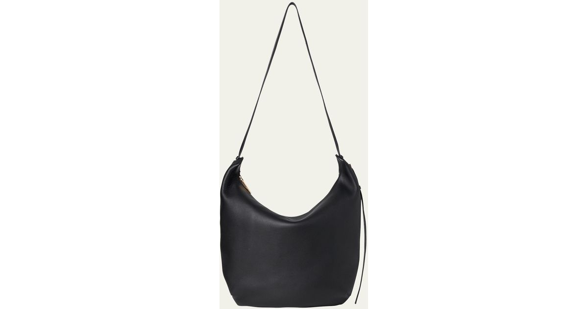 The Row Allie Shoulder Bag In Calf Leather in Black | Lyst