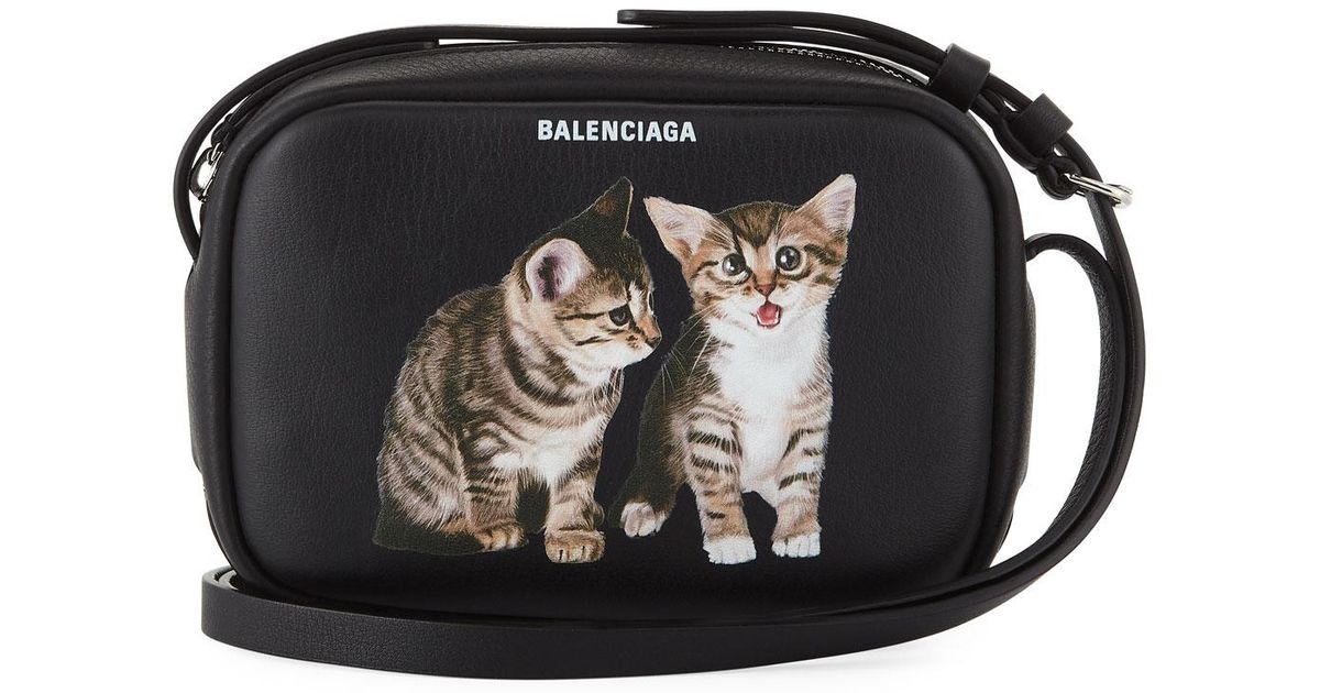 Balenciaga Cat Crossbody Bag Leather Black | Lyst