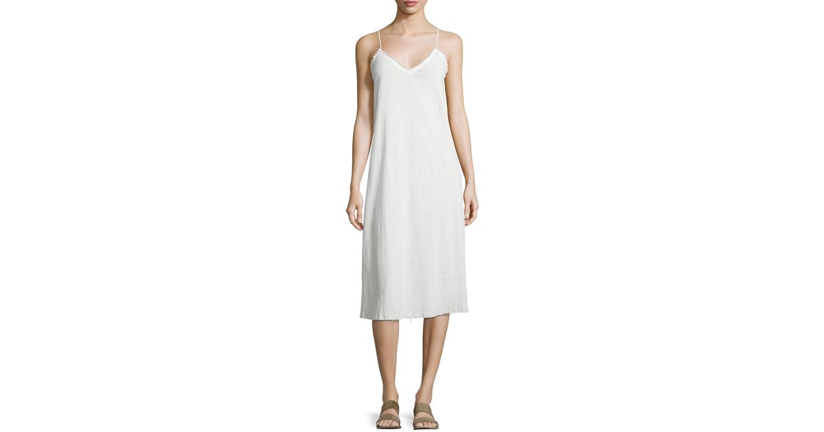white gauze sundress