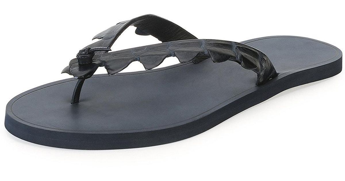 crocodile flip flops