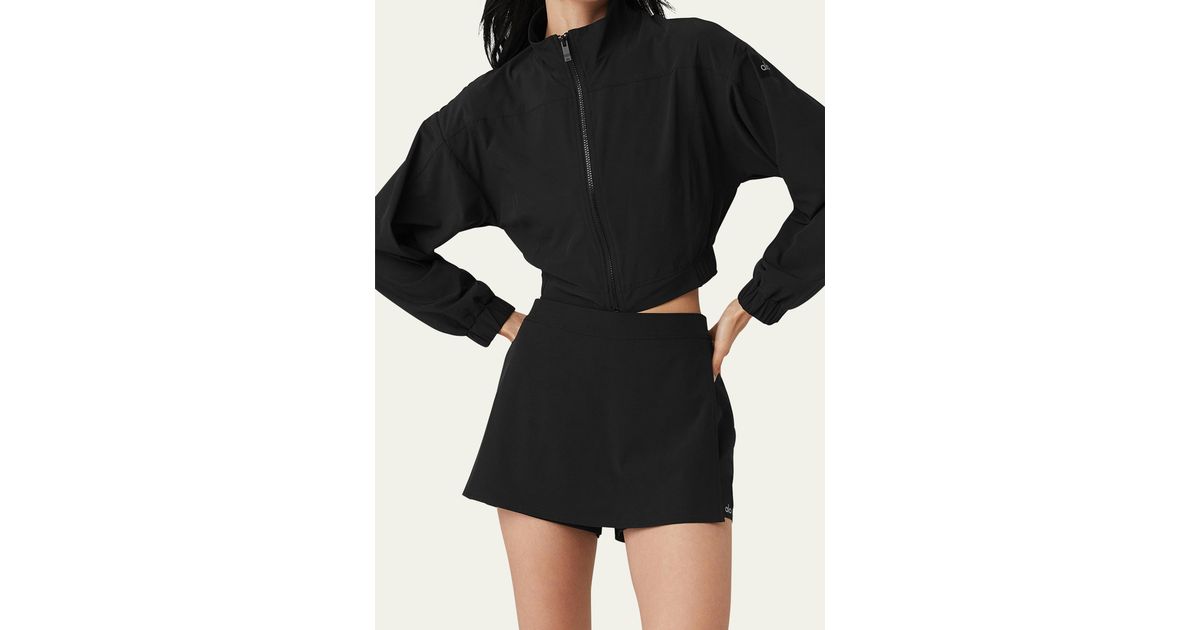 Alo Yoga Clubhouse Cropped Jacket in Black Lyst