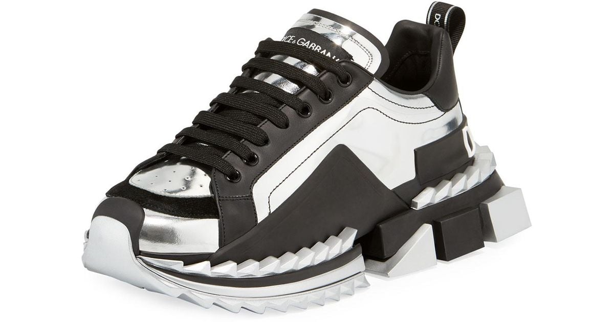 dolce gabbana sneakers silver