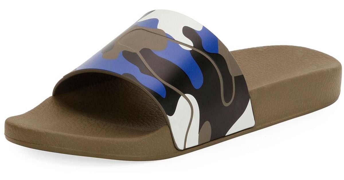 valentino camo slides