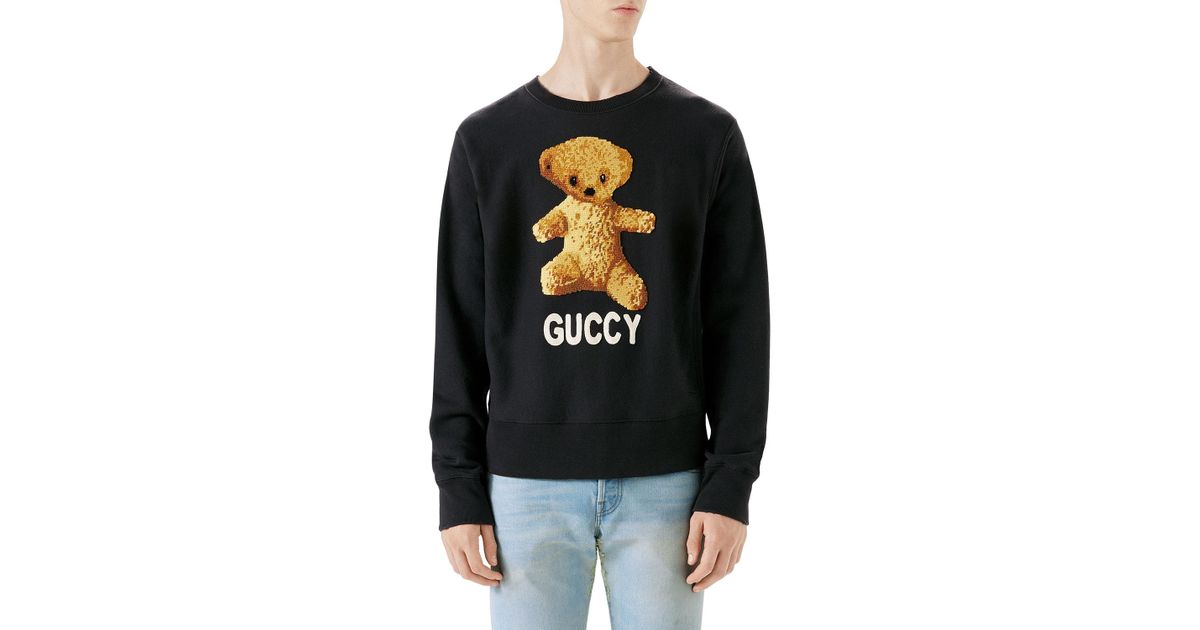 Image result for gucci teddy bear sweatshirt