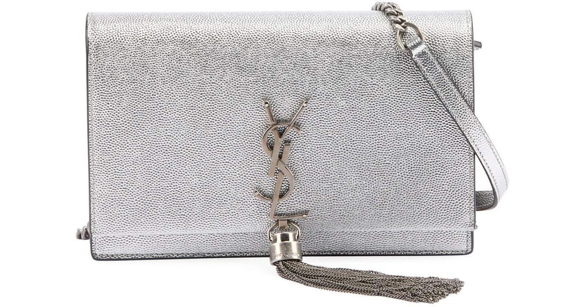 kate monogram ysl small tassel shoulder bag with golden hardware