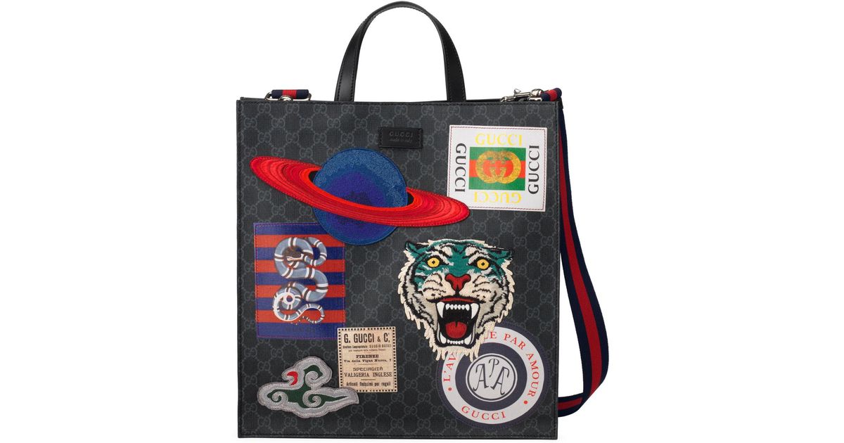 gucci purse with patches