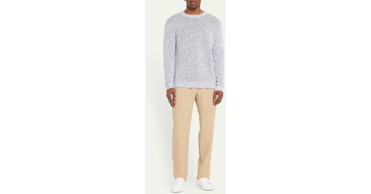 Massimo Alba Cotton Knit Crewneck Sweater for Men | Lyst