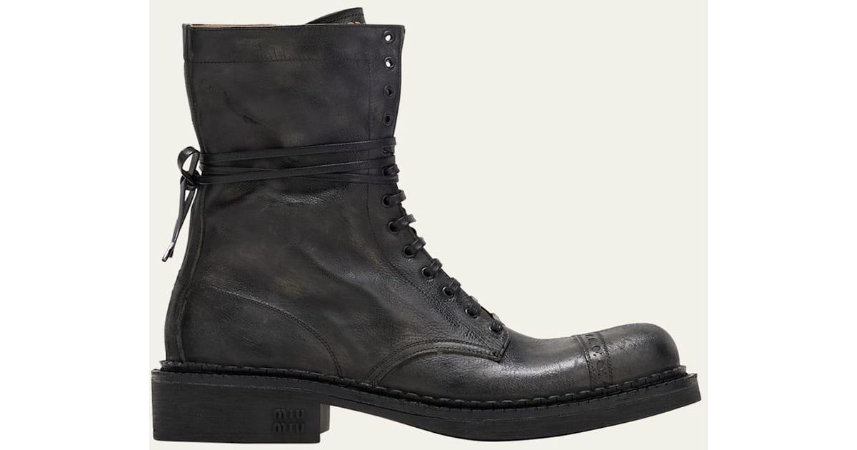miu miu combat boots sale