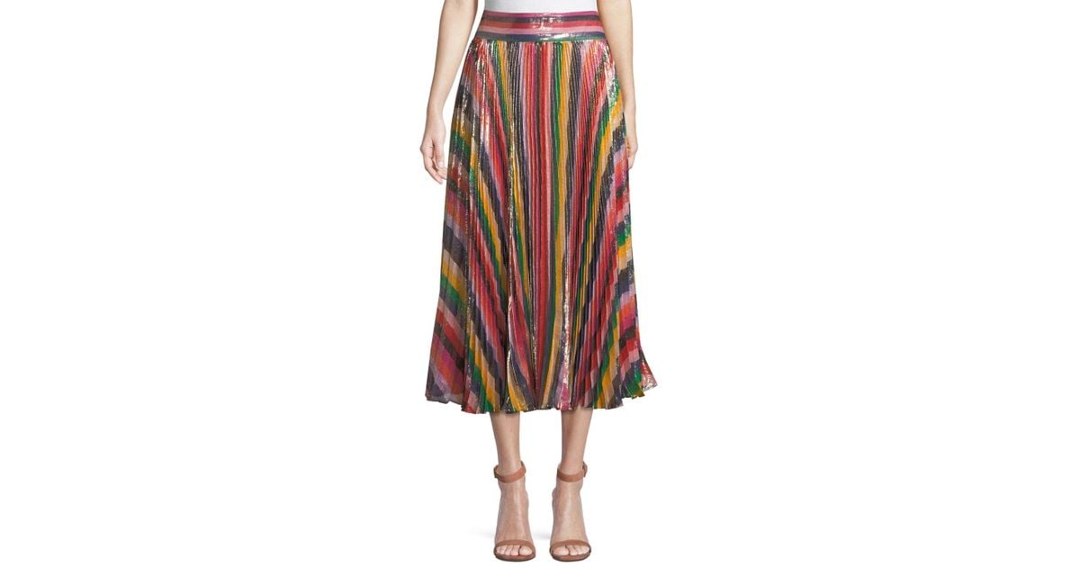 alice and olivia katz sunburst skirt