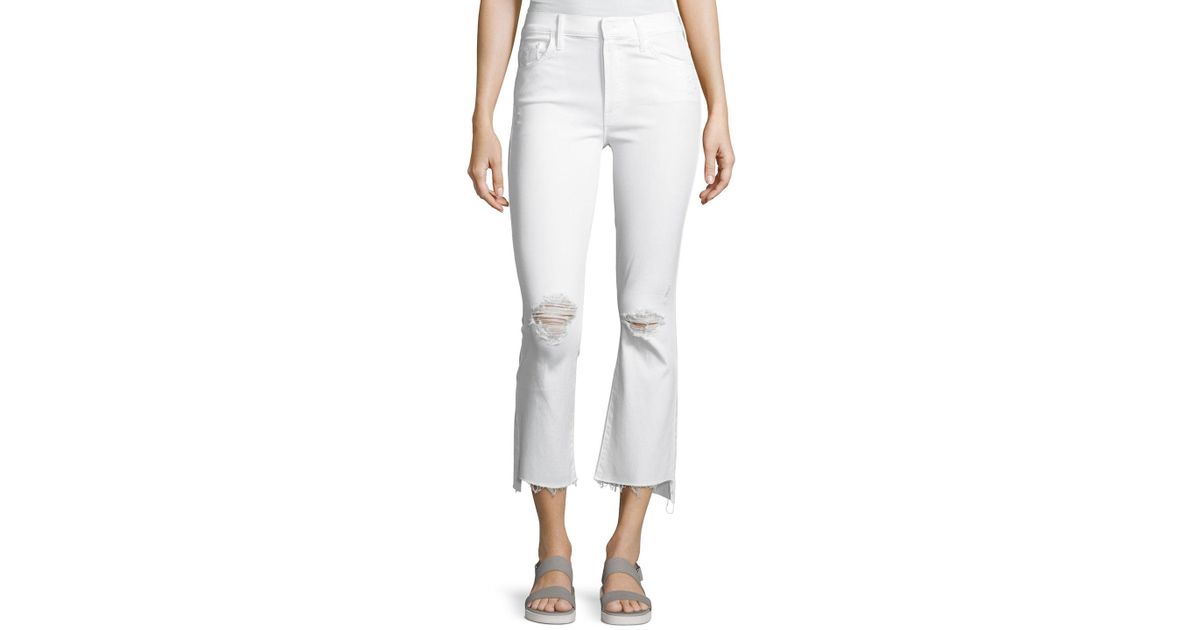 mother denim white