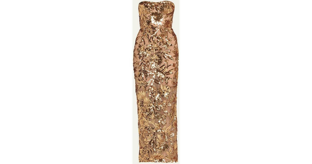 gold rose dress prom Serena Draped Neck Gown- Rose Gold