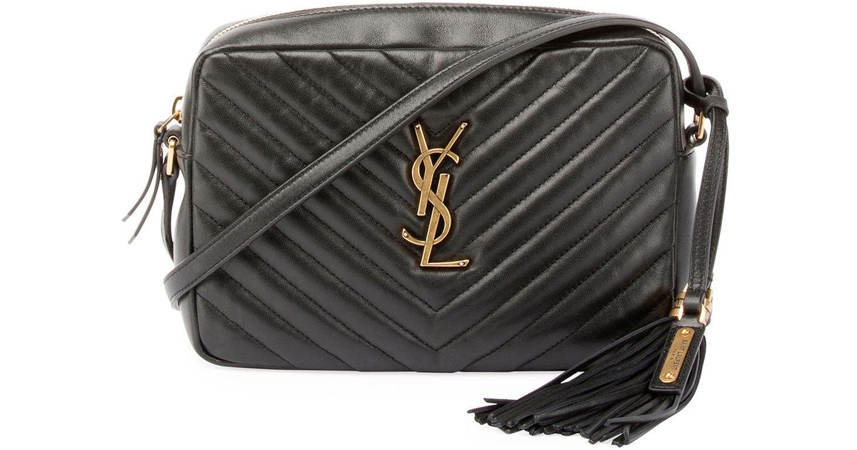 loulou monogram ysl medium chevron quilted leather camera shoulder bag