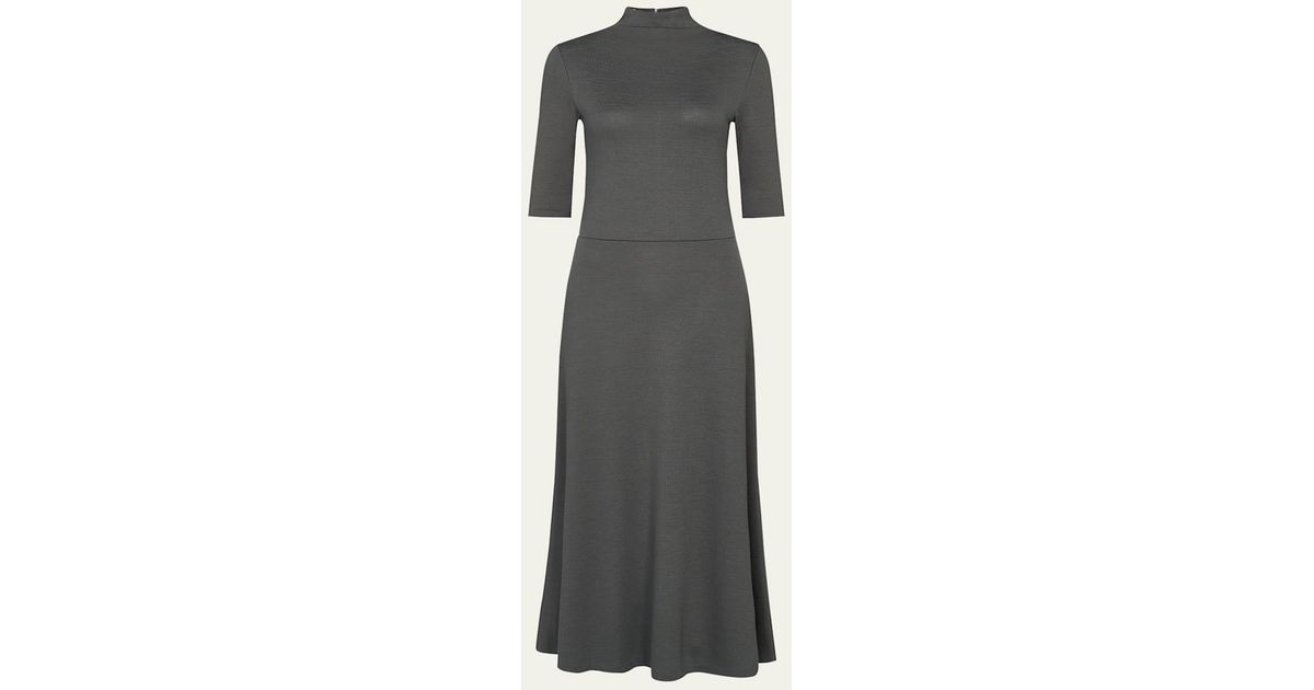 knee length dresses for ladies White Satin Cream Wrap Dress Midi Flutter Sleeves M main image 1