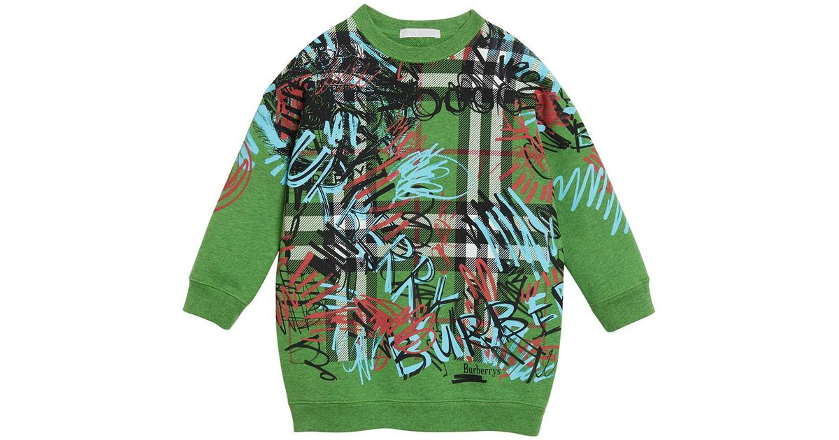 burberry green sweatshirt