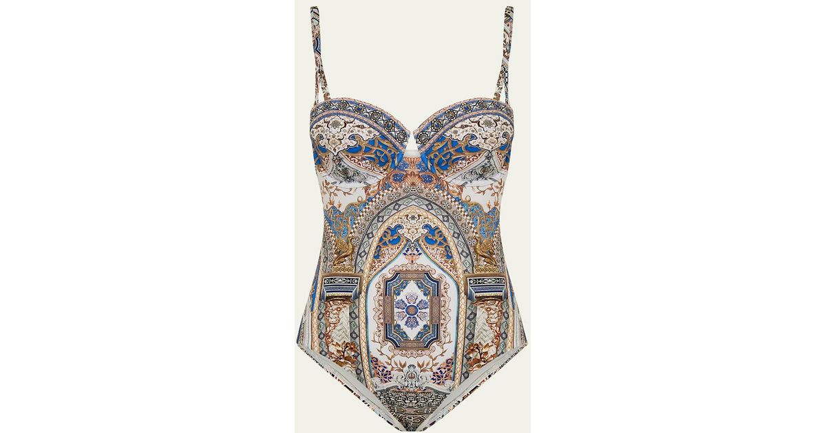 CAMILLA Women Wired V Neck One Piece Swimsuit - Monserrate Magic