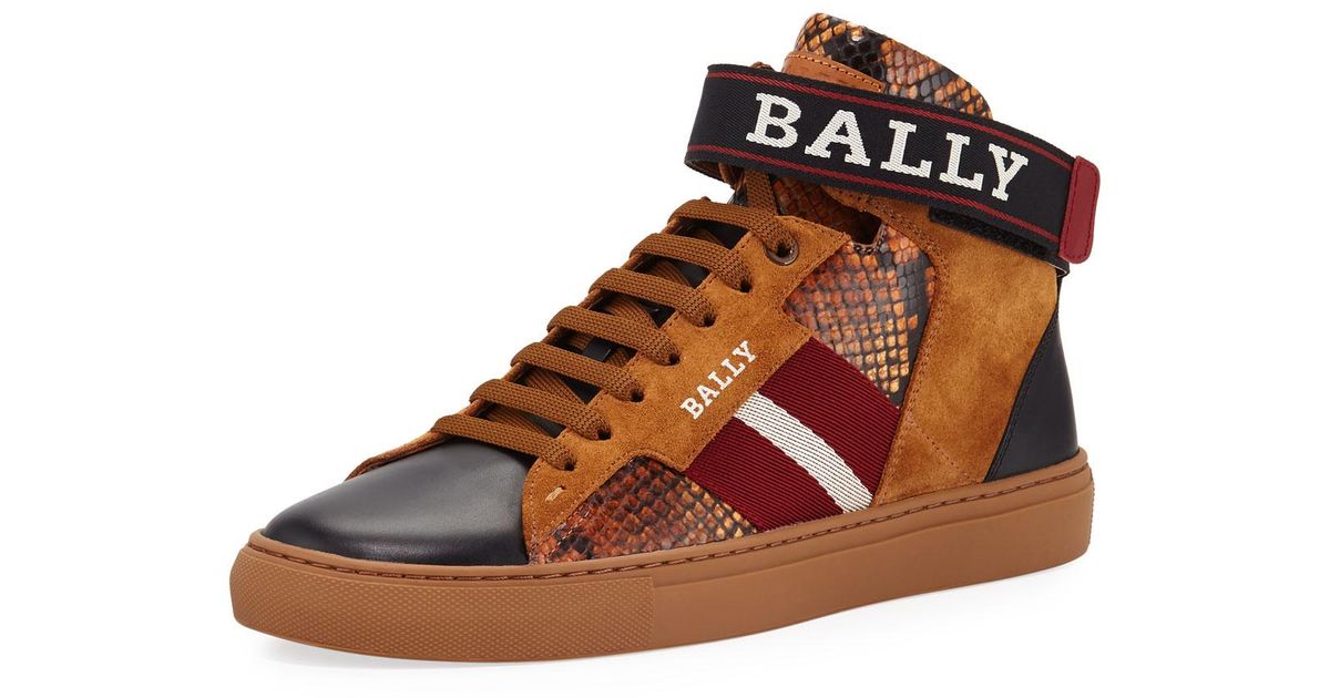 bally snake sneakers